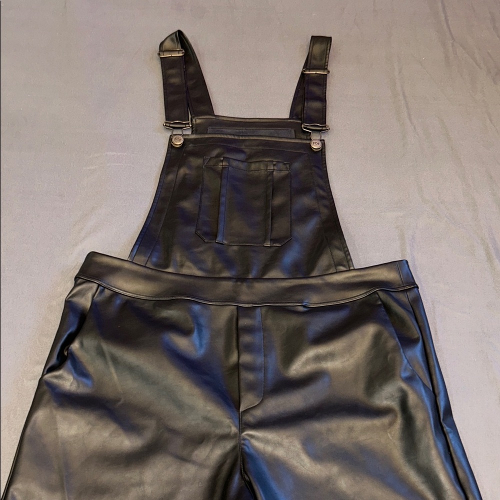 Men's Black Latex Overalls